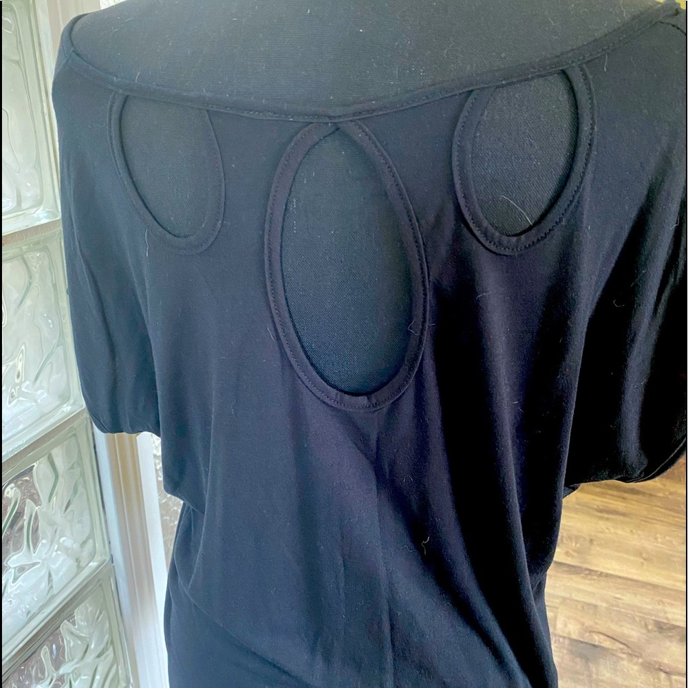 Black Flowie Cotton Tunic